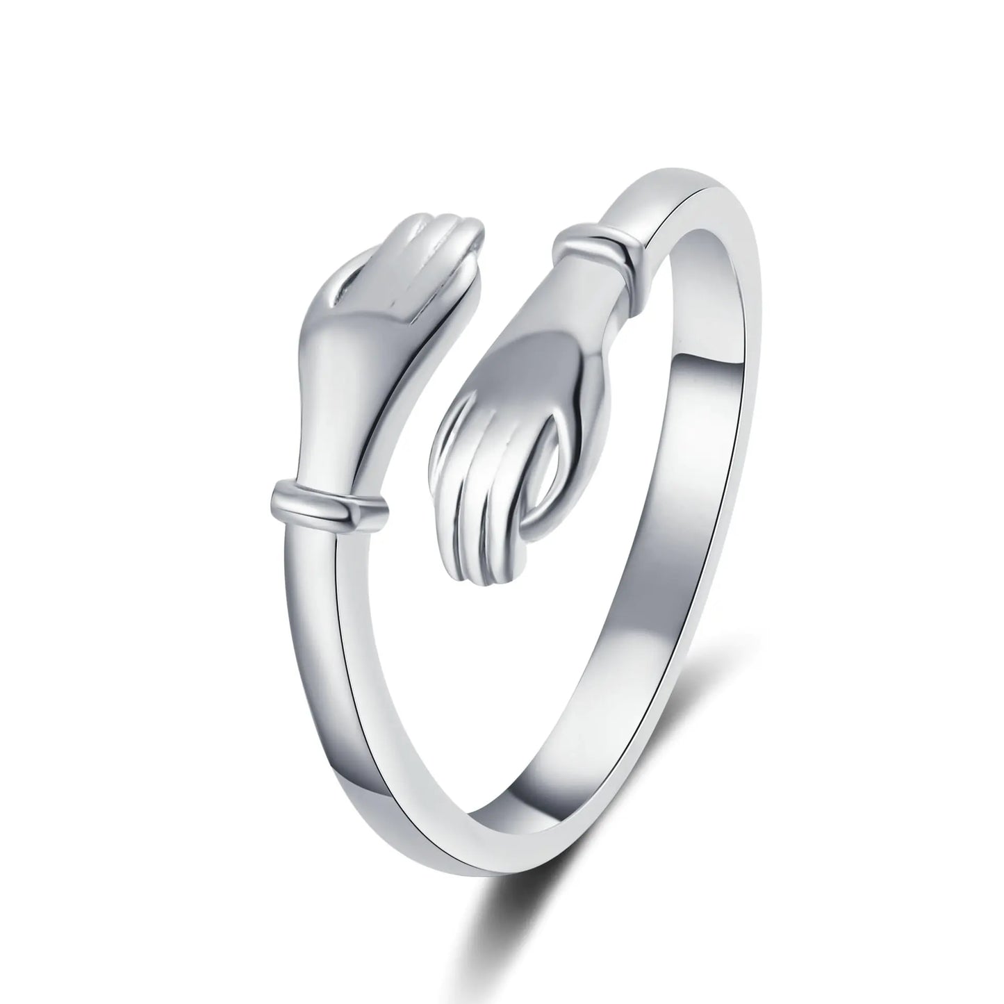 Embrace - Hug - Hands Adjustable Ring