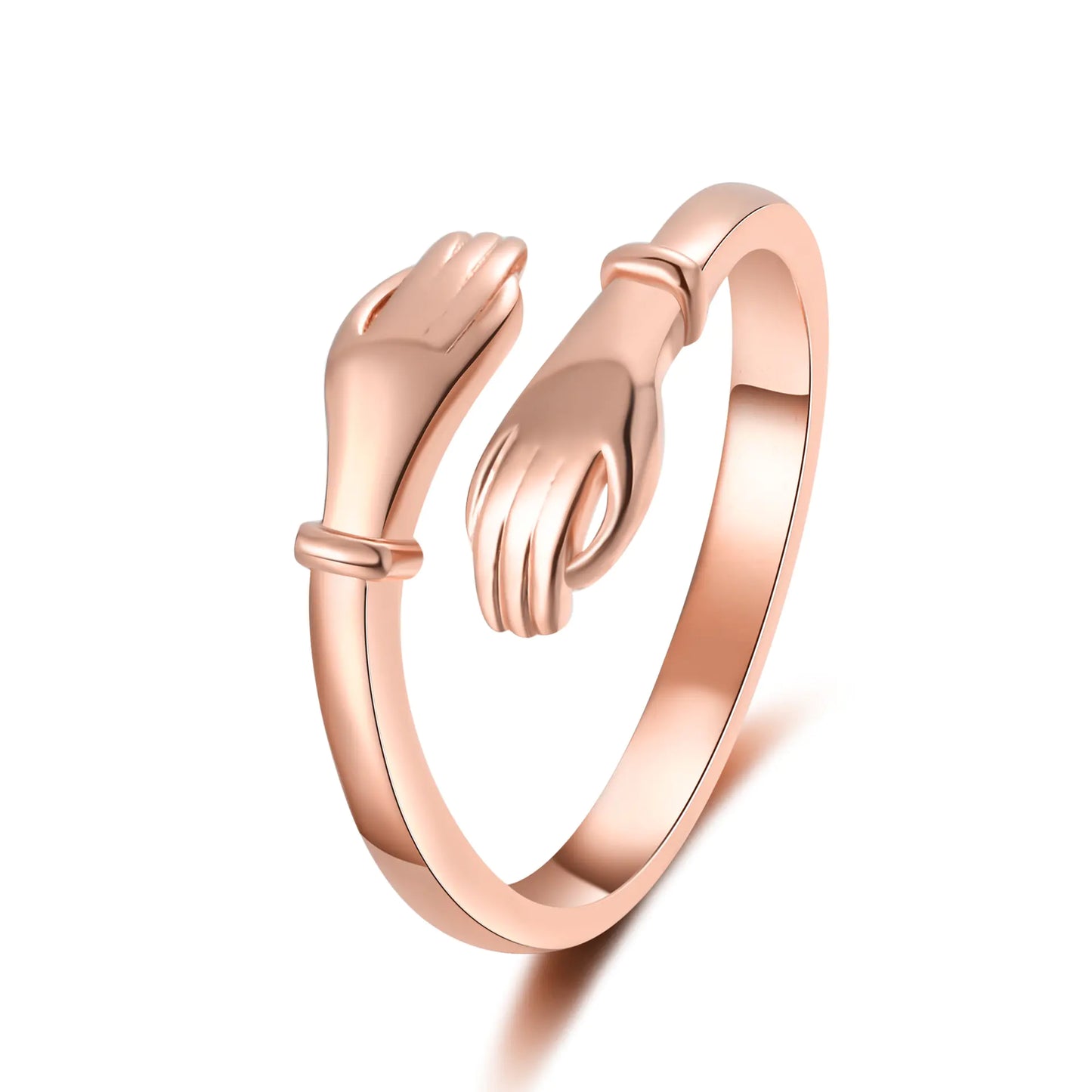 Embrace - Hug - Hands Adjustable Ring